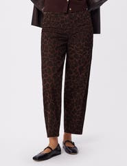Whistles Leopard Print Barrel Jean