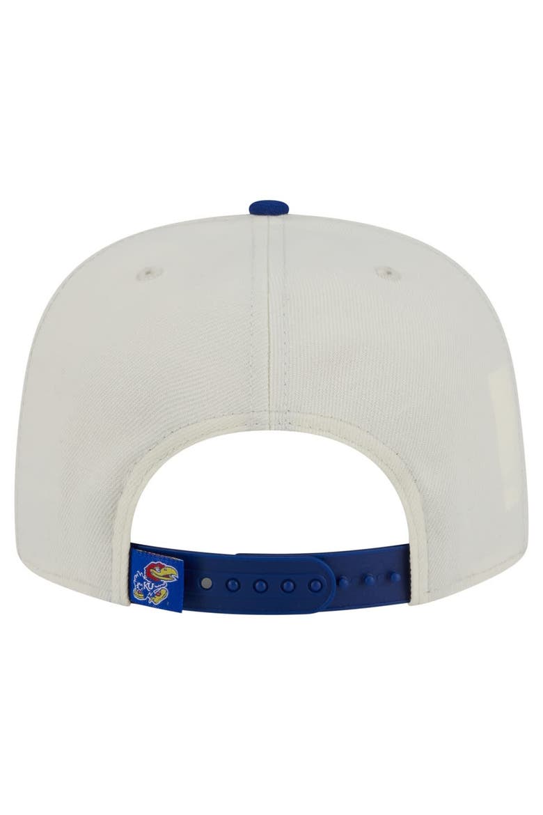 Men's New Era White Kansas Jayhawks Collegiate 9FIFTY A-Frame Snapback Hat, Alternate, color, White