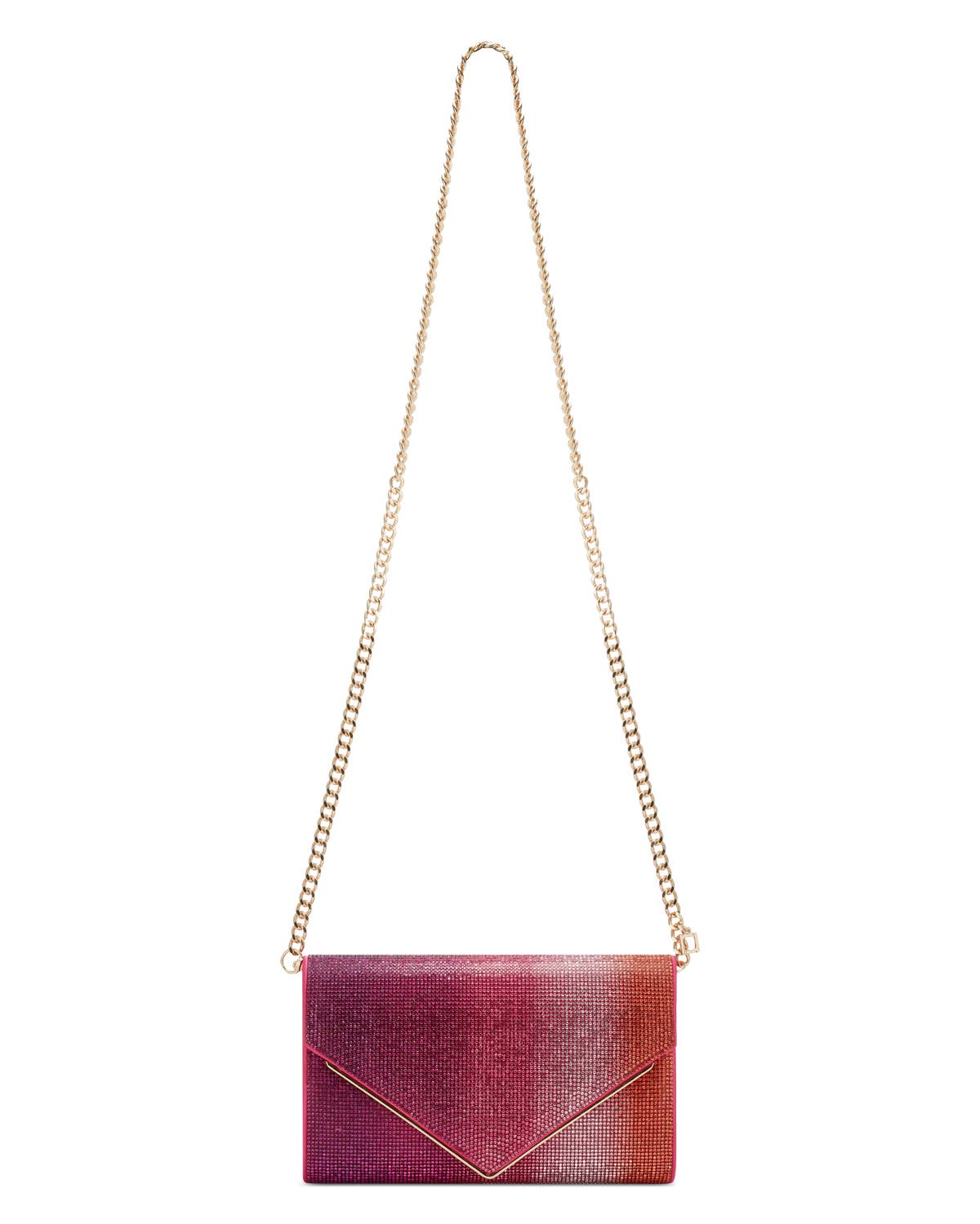 Candy Diamante Envelope Clutch, Alternate, color, FUCHSIA / ORANGE