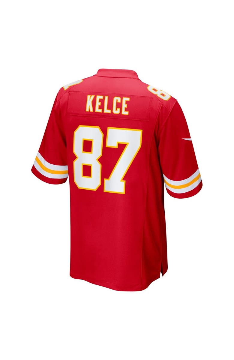 Nike Men's Nike Travis Kelce Red Kansas City Chiefs Super Bowl LVII Patch Game Jersey, Alternate, color, 