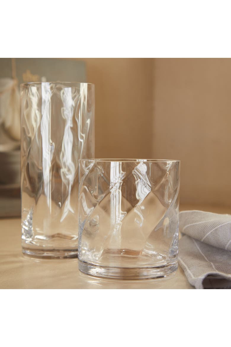 Ottica Set/6 tumblers, Alternate, color, Clear