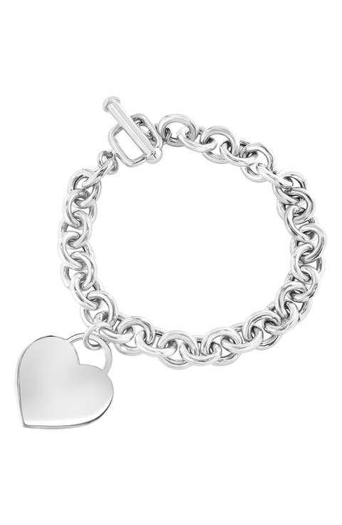 Sterling Silver Toggle Chain Bracelet