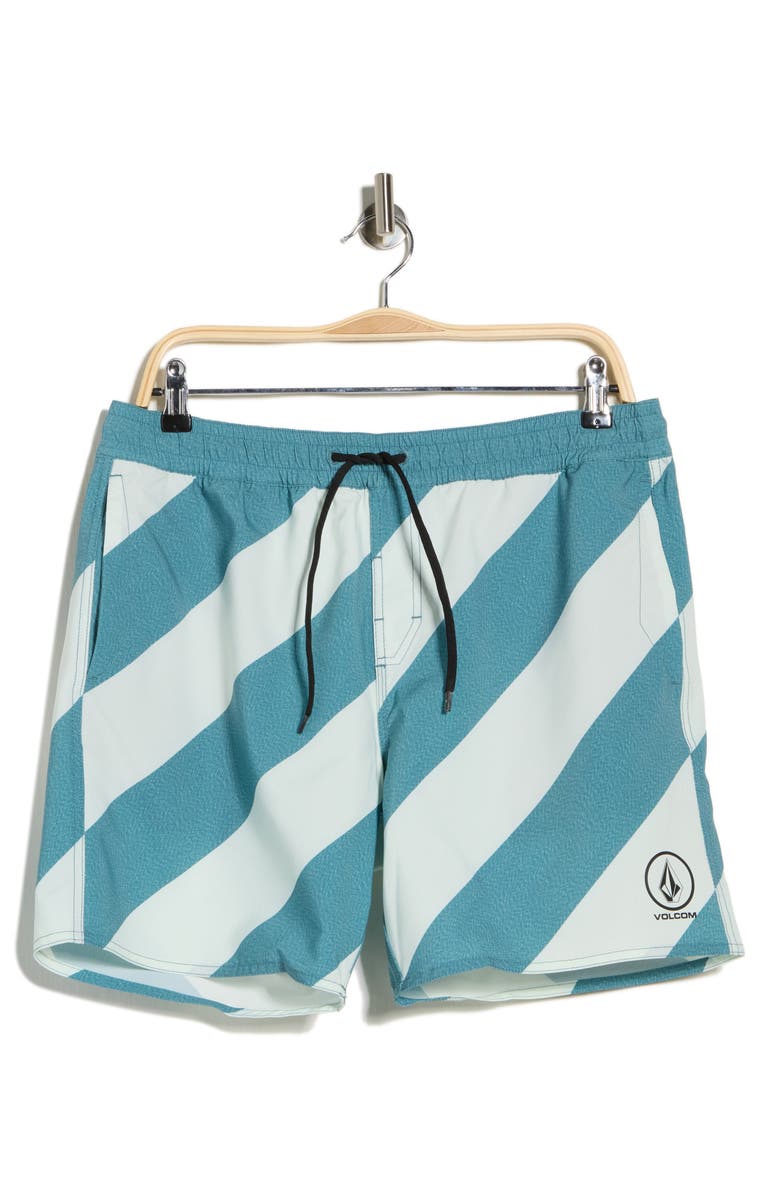 Volcom Way Out Swim Trunks, Main, color, Cosmic Blue