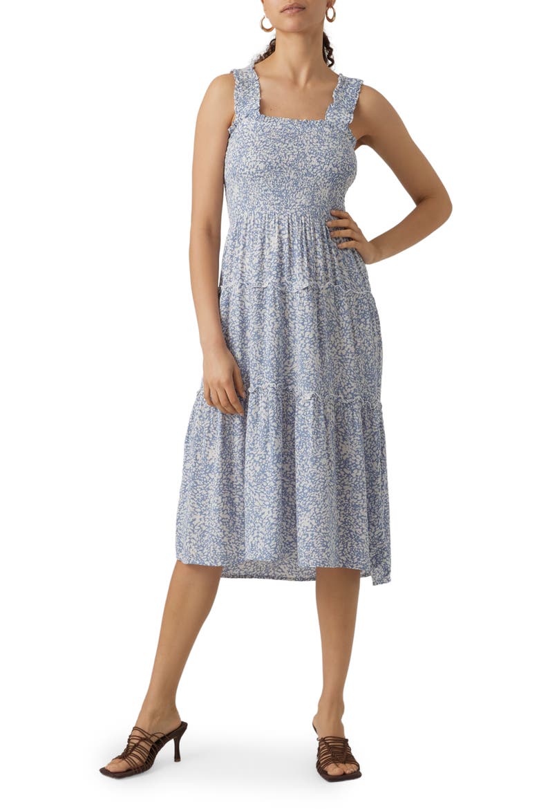 Menny Print Midi Dress, Main, color, INFINITY AOP MELIN