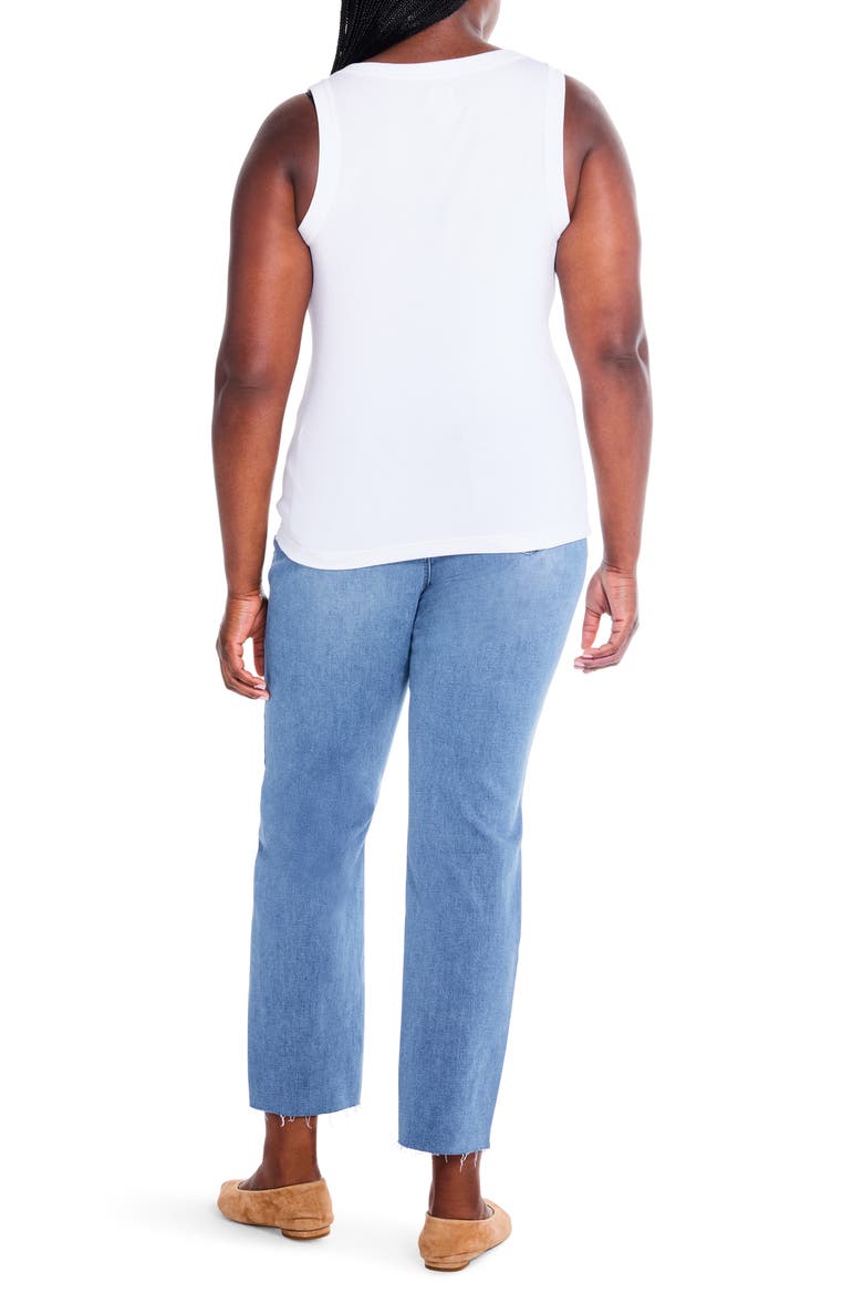 Perfect Rib Scoop Neck Knit Tank Top, Alternate, color, PAPER WHITE