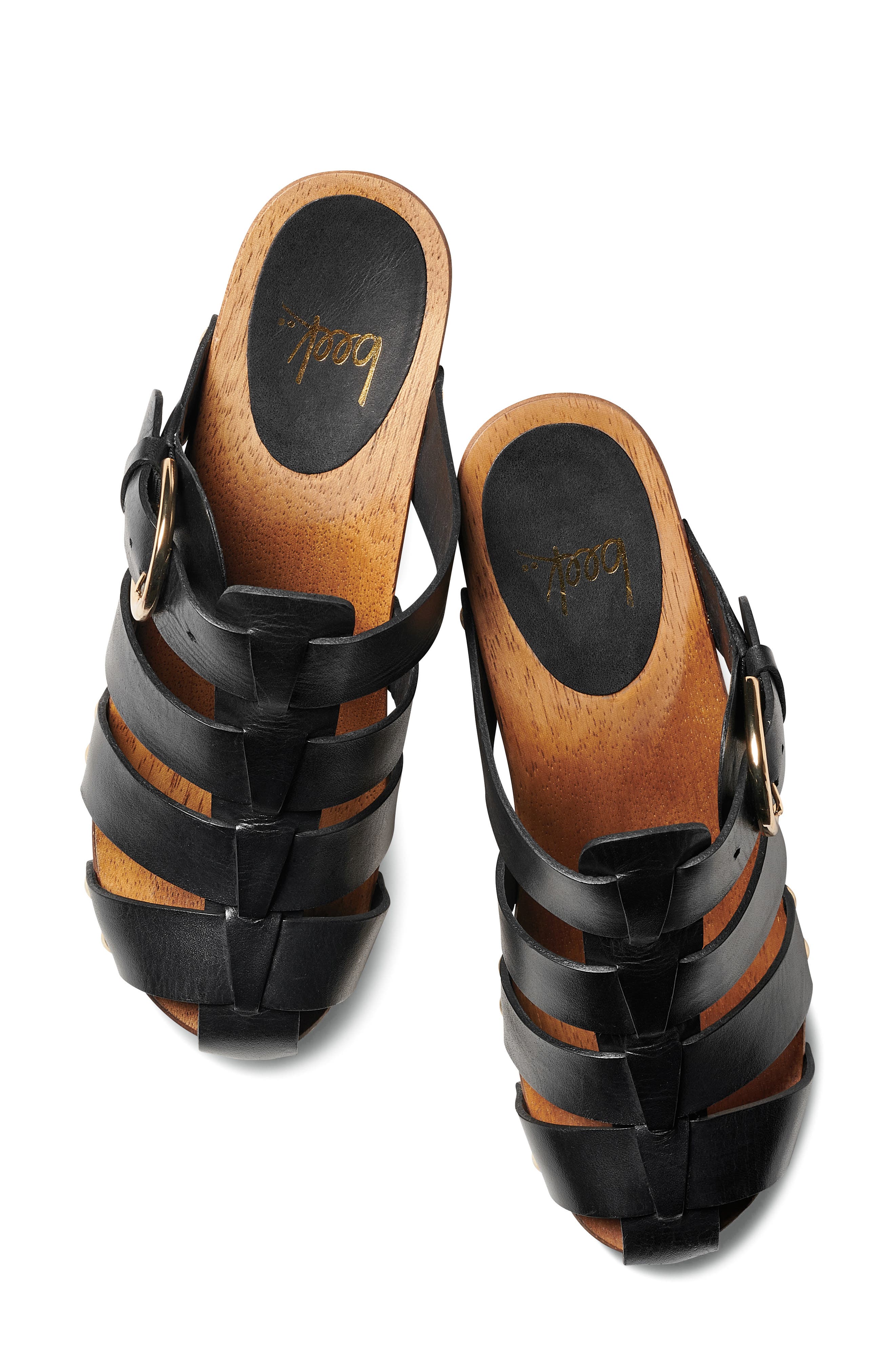 Beek Magpie Platform Clog, Alternate, color, Blk
