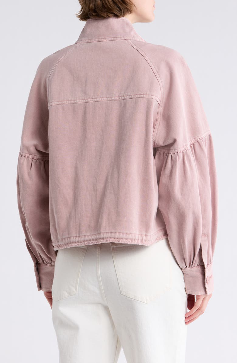 Melrose and Market Canvas Twill Utility Jacket, Alternate, color, Pink Timber