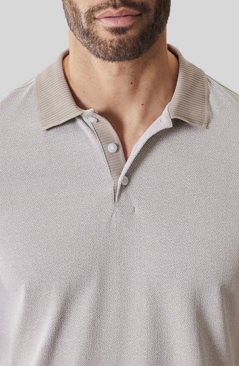 Robert Barakett Rib Collar Polo, Alternate, color, String