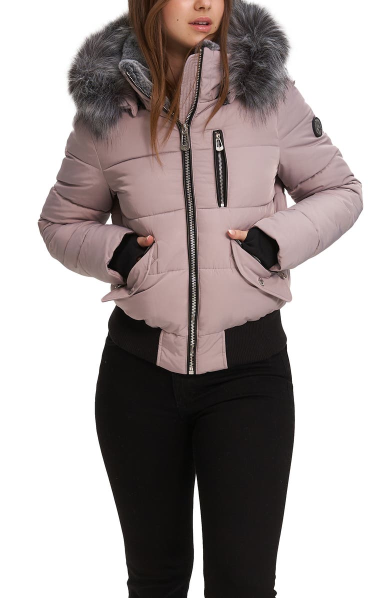 Noize Vic Heavyweight Bomber Jacket, Alternate, color, Wisteria