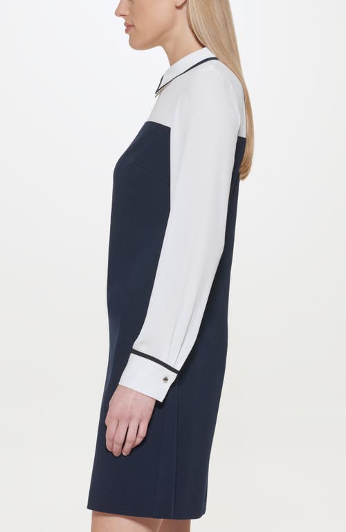 Tommy Hilfiger Colorblock Long Sleeve Dress