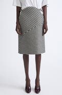 Jean Paul Gaultier Asymmetric Wool Blend Skirt