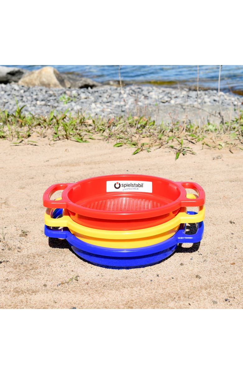 SPIELSTABIL Large Sand Sieve 3 Pack, Alternate, color, Multi