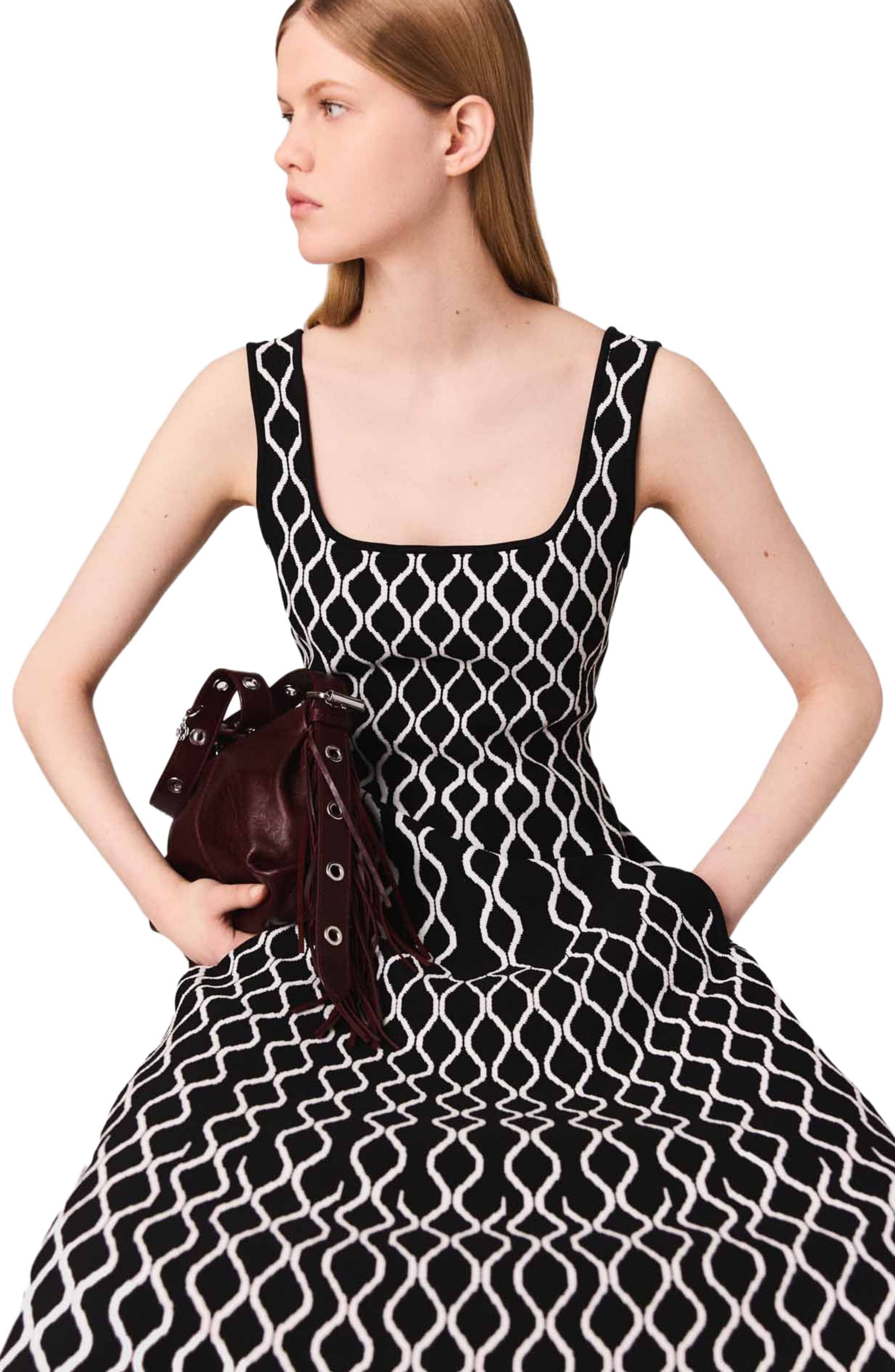 Jacquard knit midi dress (Women) | Nordstrom