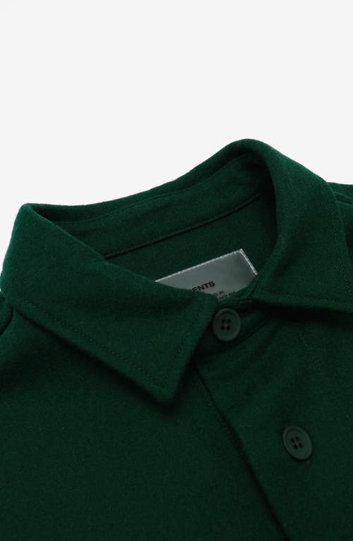 Students Marshall Wool Blend Shirt Jacket In Green