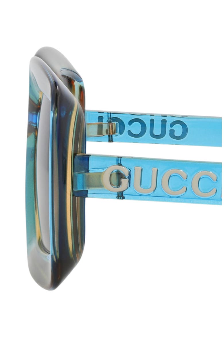 Square Sunglasses, Alternate, color, BLUE BLUE BLUE