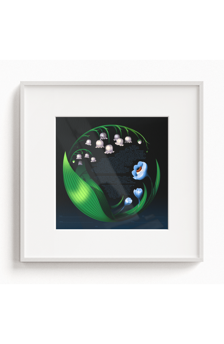 Tchotchke Flower Eye Ketubah, Main, color, Fill-In-The-Blank