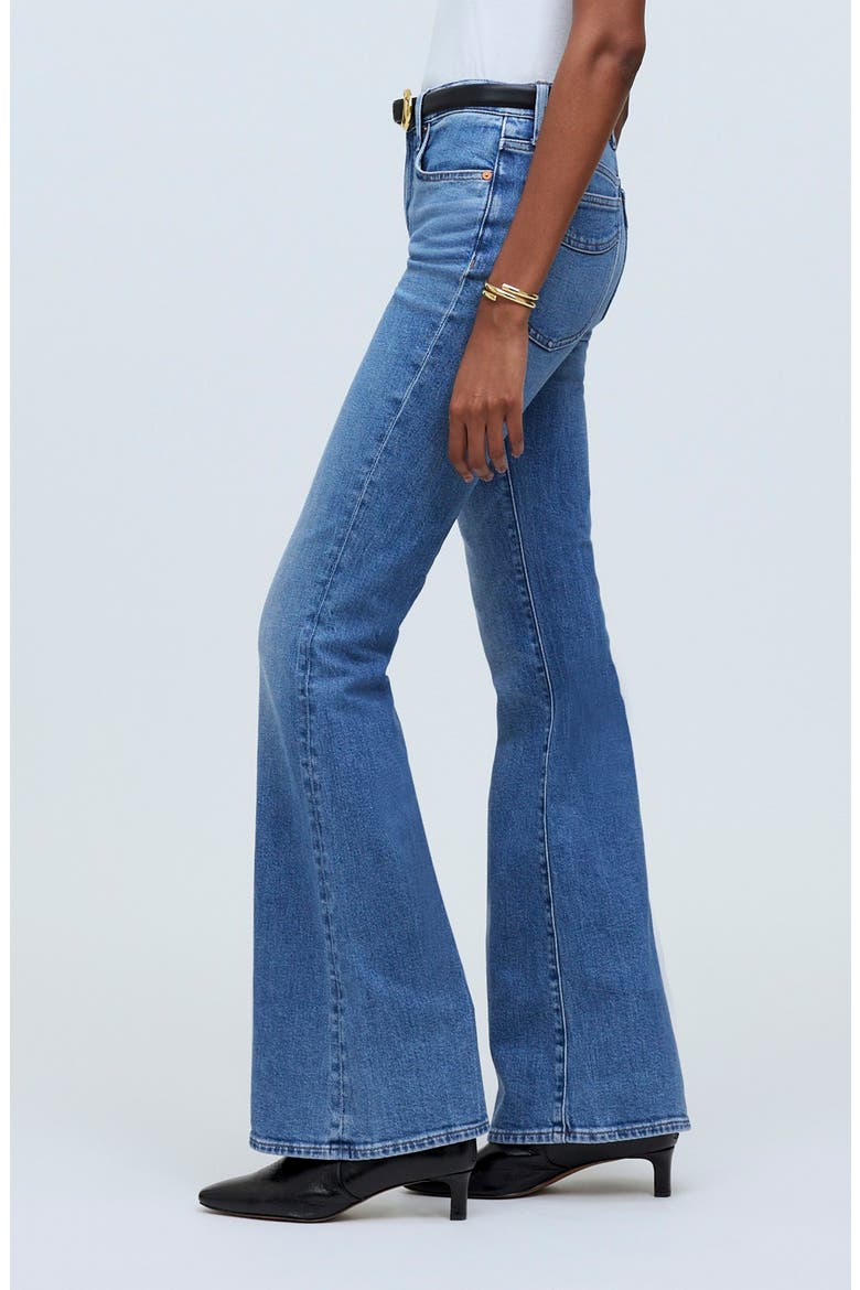 Flea Market High Waist Flare Jeans, Alternate, color, AMARETTO WASH