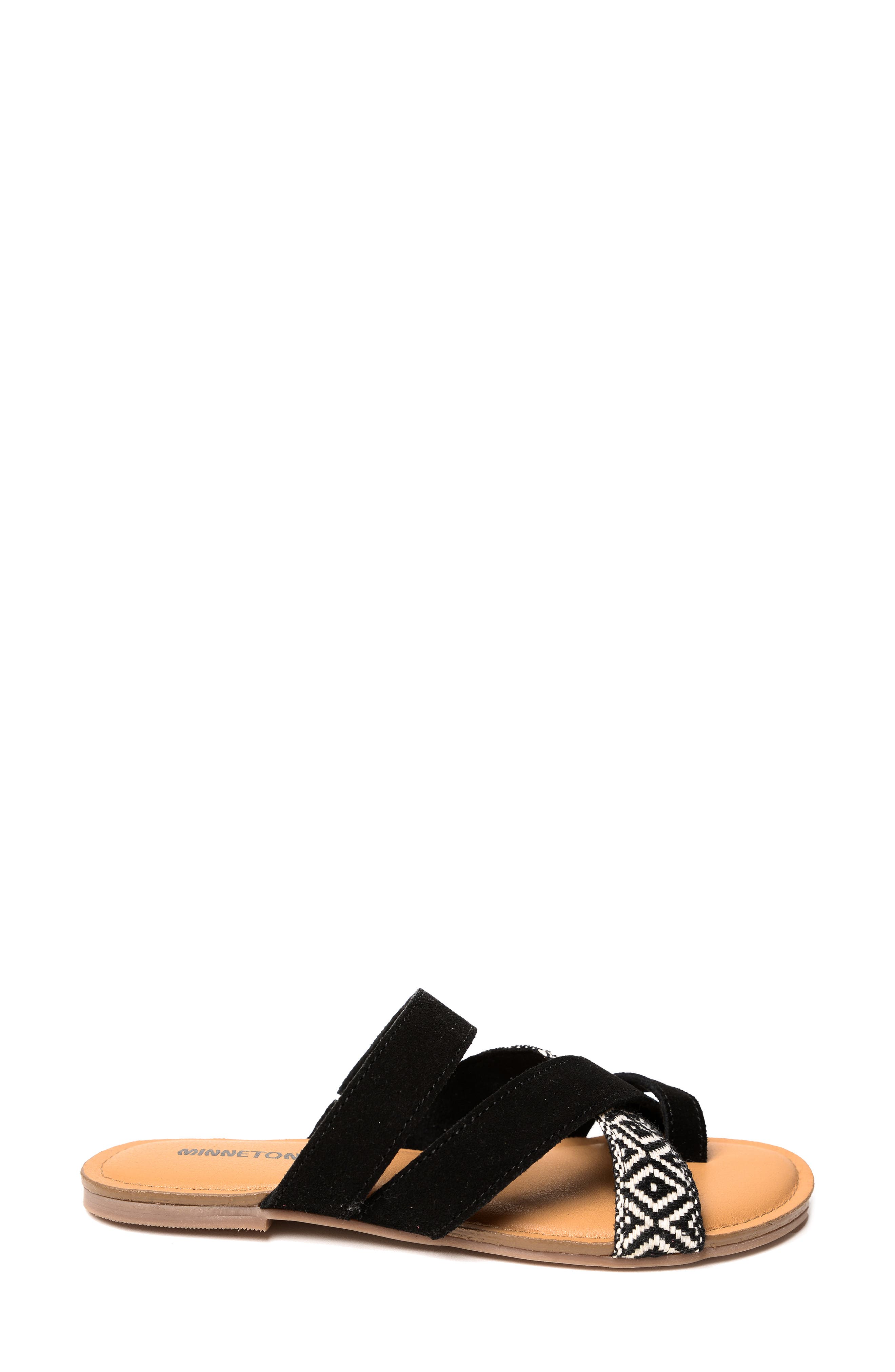 Minnetonka Faribee Slide Sandal, Alternate, color, 