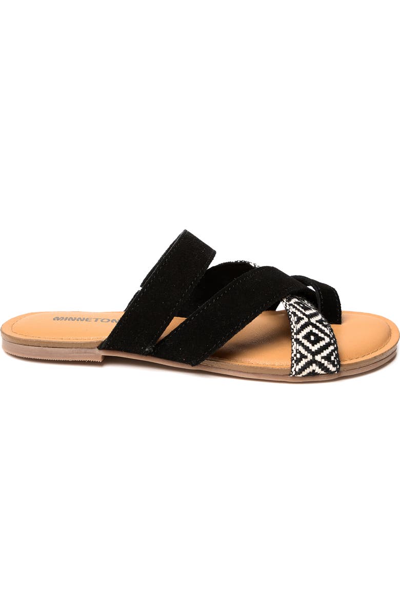 Minnetonka Faribee Slide Sandal, Alternate, color,
