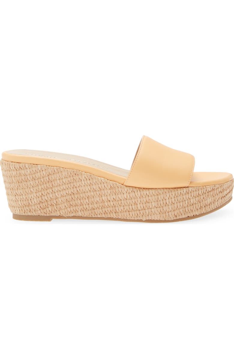 Stuart Weitzman Summer Wedge Sandal, Alternate, color, Mango/Tan