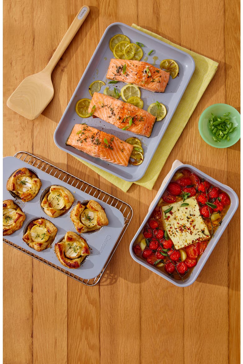 Mini Bakeware Set, Alternate, color, BLACK/ GOLD