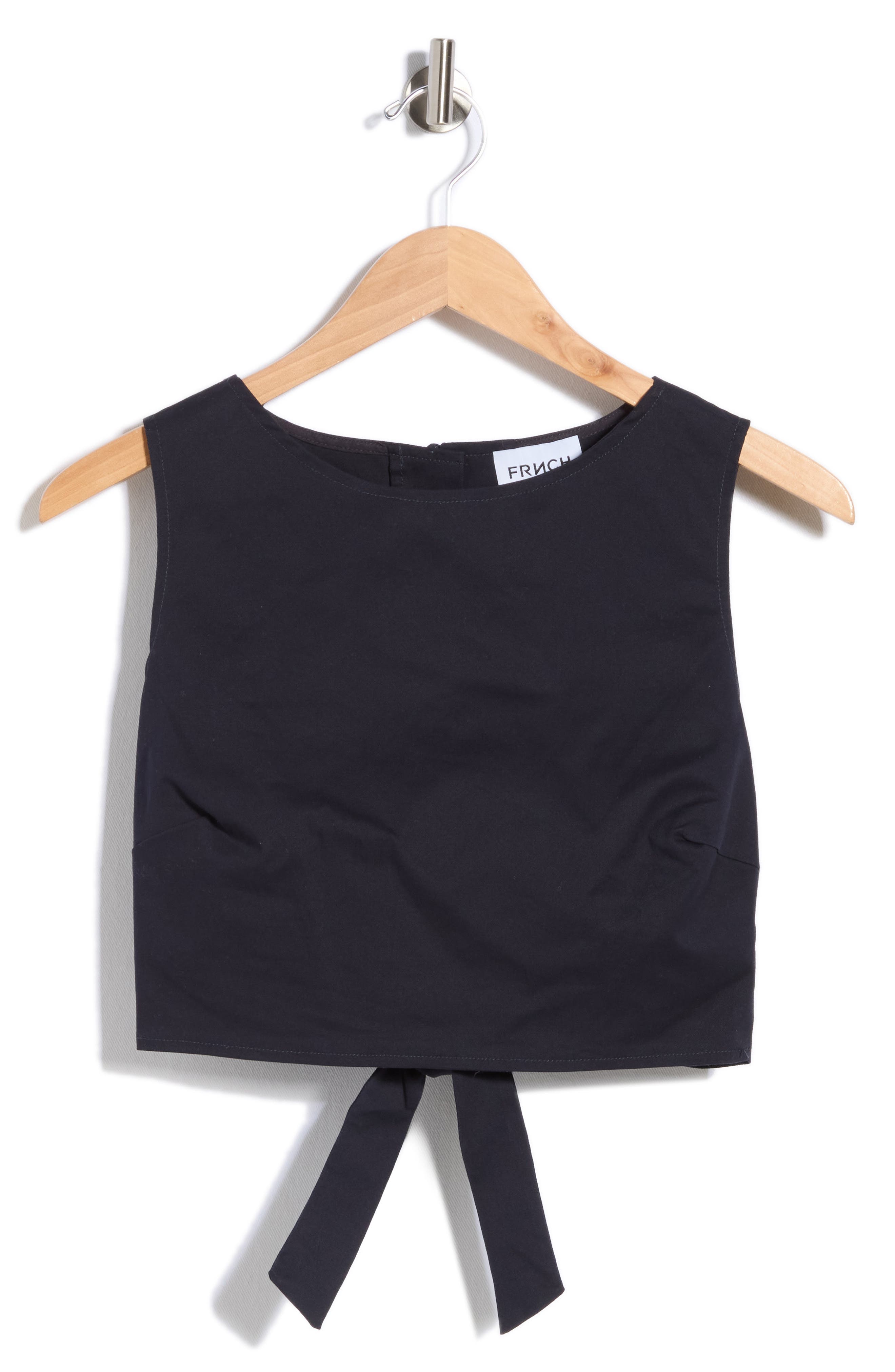FRNCH Lola Tie Back Cotton Crop Top