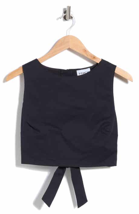 FRNCH Lola Tie Back Cotton Crop Top