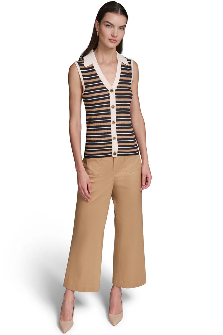 Stripe Rib Vest, Alternate, color, MIDNIGHT NAVY