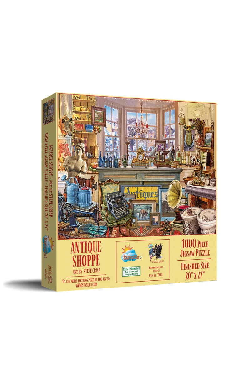 Sunsout Antique Shoppe 1000 piece Jigsaw Puzzle for Adults, Main, color, Multicolor