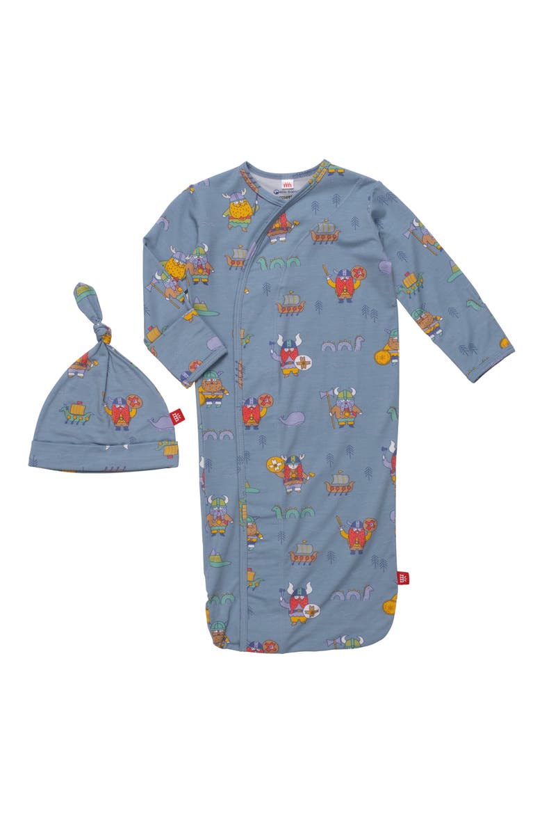 It's Takes a Pillage Magnetic Sleep Gown & Hat Set, Main, color, IT TAKES PILLGE
