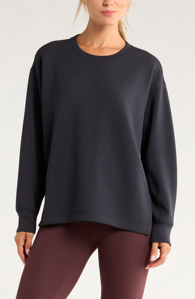 Zella Ultrasoft Tunic, Main, color, Black