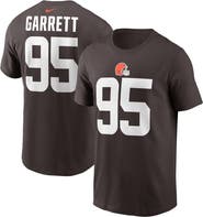 Nike Men's Nike Myles Garrett Brown Cleveland Browns Player Name & Number T-Shirt
