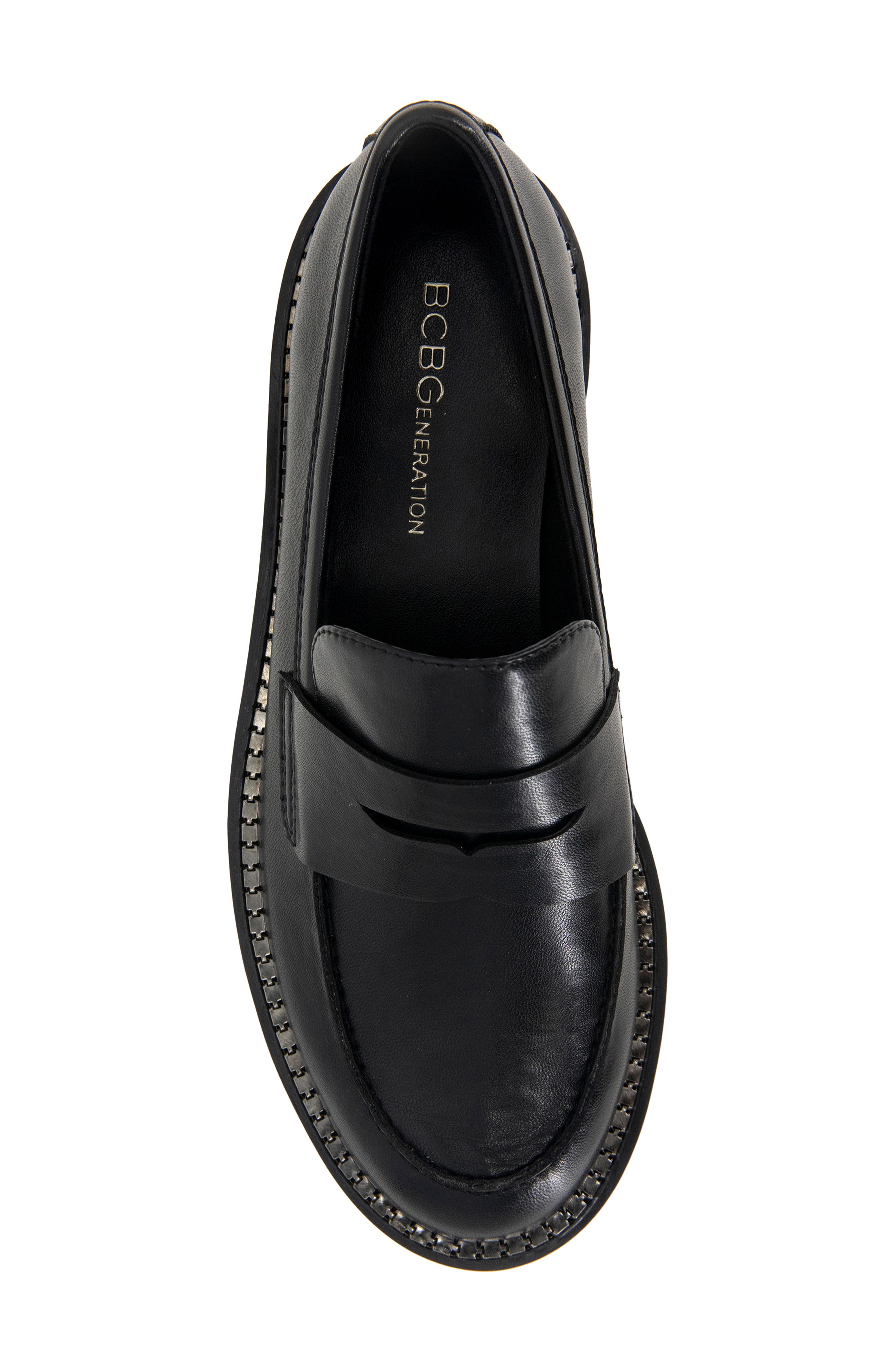 BCBGeneration Sabin Penny Loafer, Alternate, color, Black