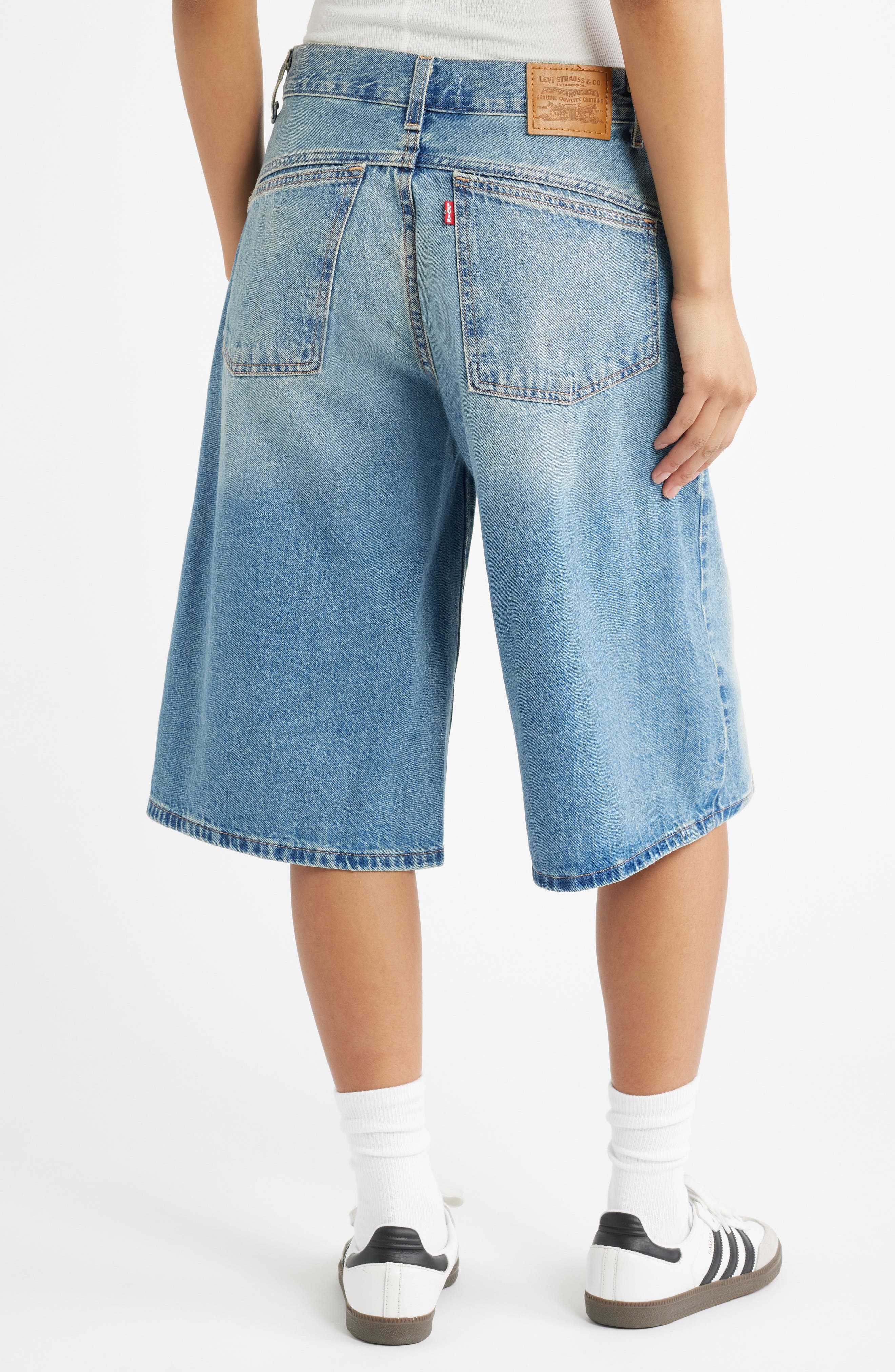Super Baggy Denim Jort - image 2