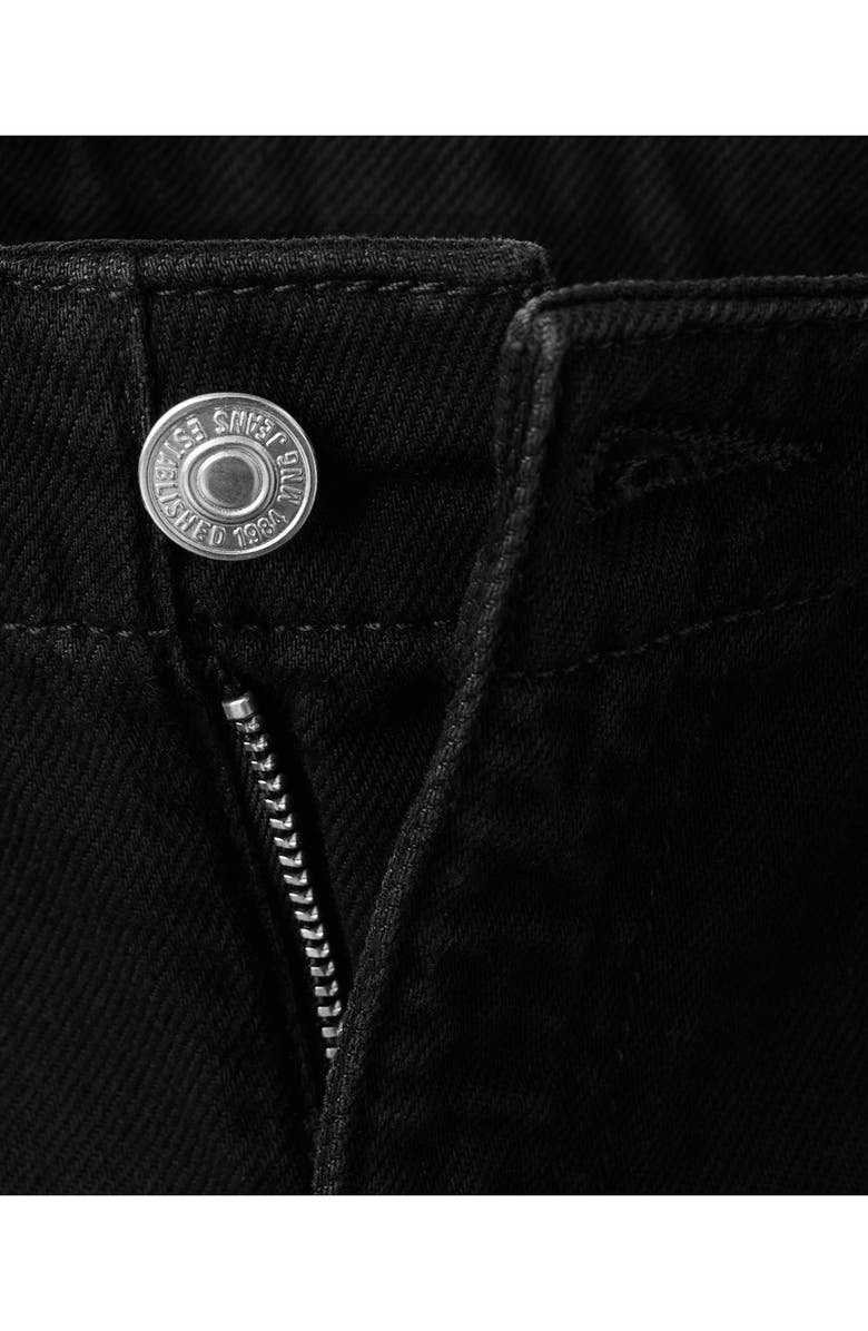 MANGO Wide Leg Jeans, Alternate, color, Black Denim