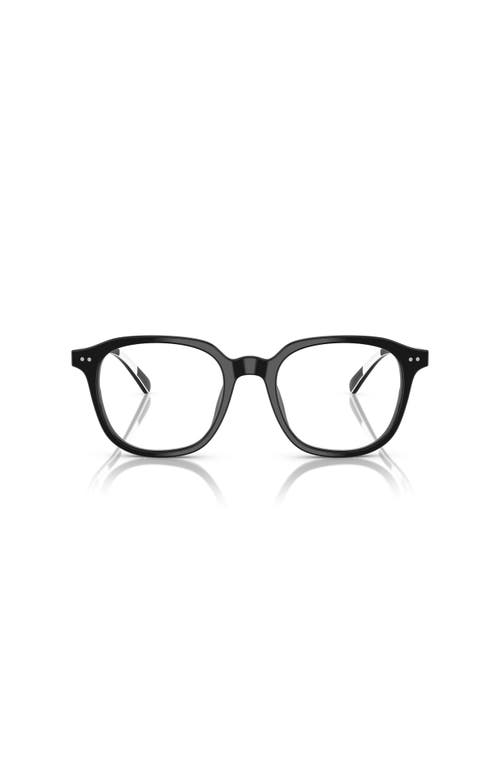 Polo Ralph Lauren 52mm Round Optical Glasses In Black