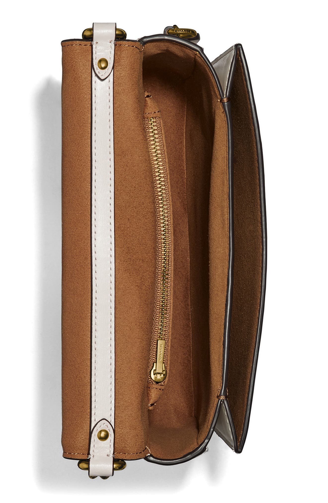 COACH Hutton Straw & Leather Shoulder Bag, Alternate, color, 