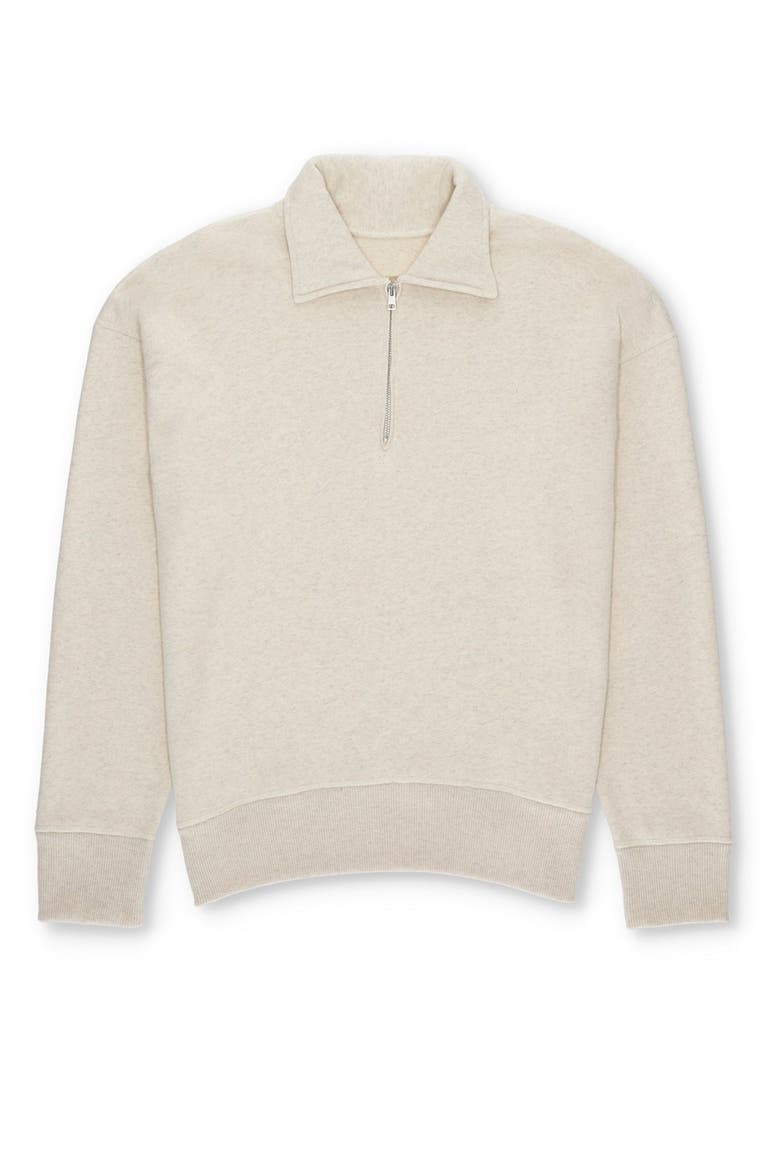 Idaho Cotton 3/4 Zip Sweatshirt, Main, color, OFF WHITE