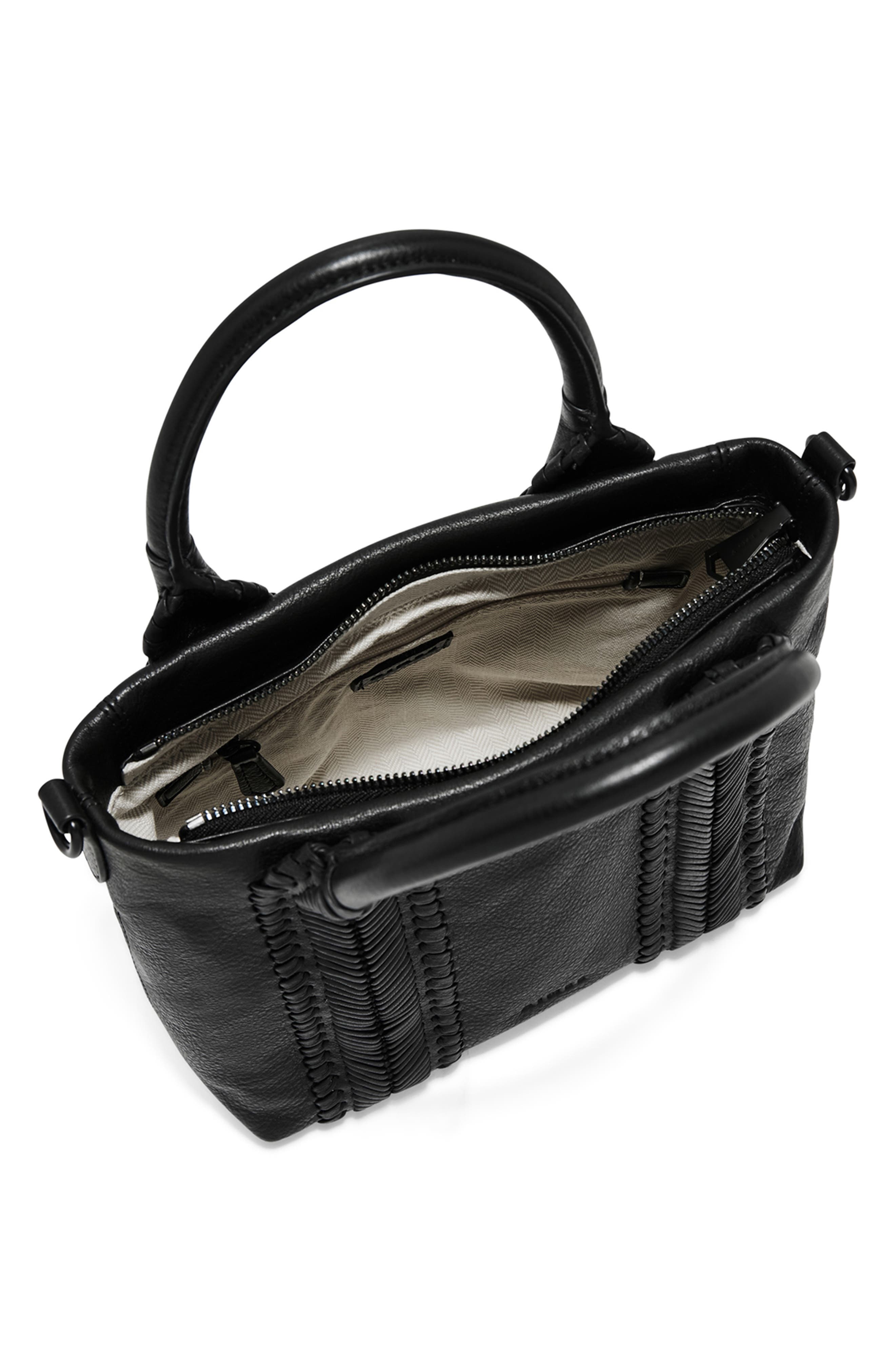 AIMEE All For Love French Leather Tote, Alternate, color, Black