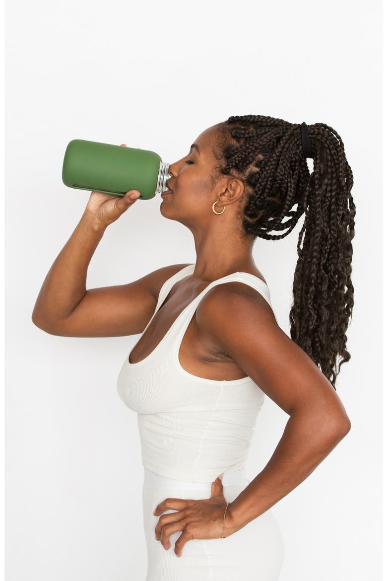 Day Hydration Tracking Water Bottle, Alternate, color, FOREST
