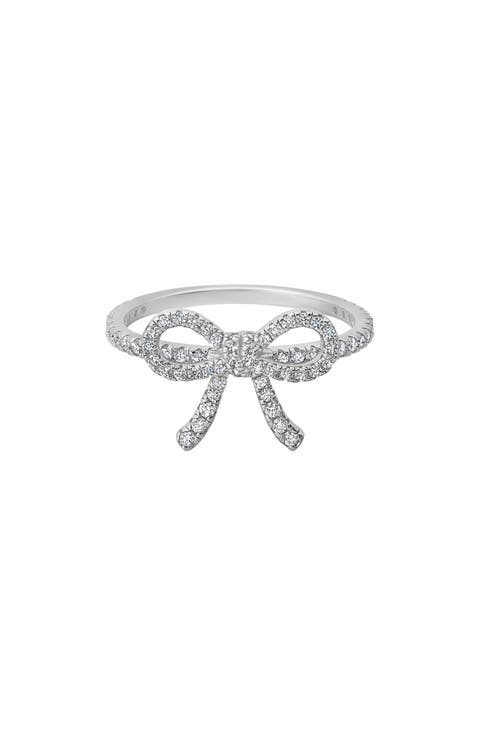 Fairy Tale Pavé Cubic Zirconia Bow Ring