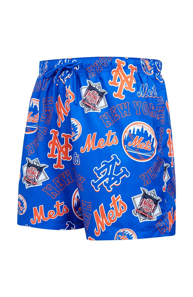 PRO STANDARD Men's Pro Standard Royal New York Mets Toss Logo Woven Shorts, Alternate, color, Royal