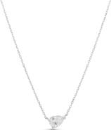 SHYMI Side Pear Cubic Zirconia Pendant Necklace
