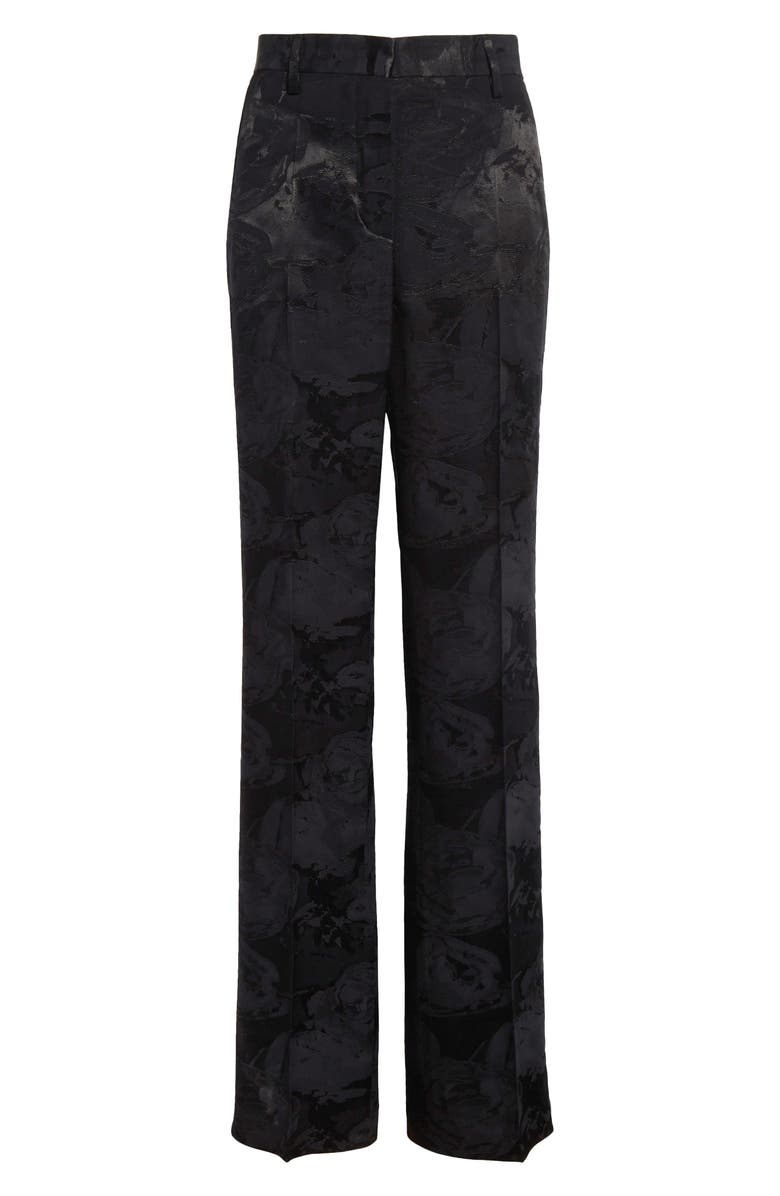 Dries Van Noten Tonal Jacquard Straight Leg Pants, Alternate, color,
