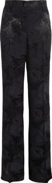 Dries Van Noten Tonal Jacquard Straight Leg Pants