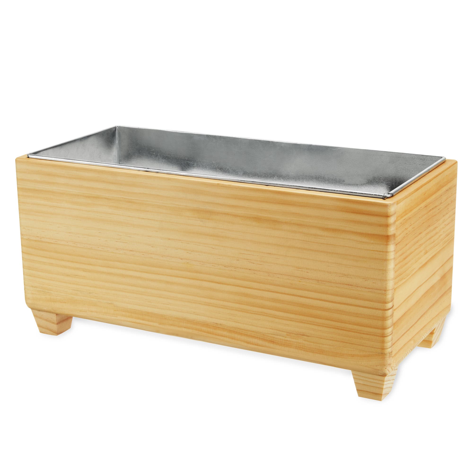 TWINE Wooden Beverage Tub in Brown 