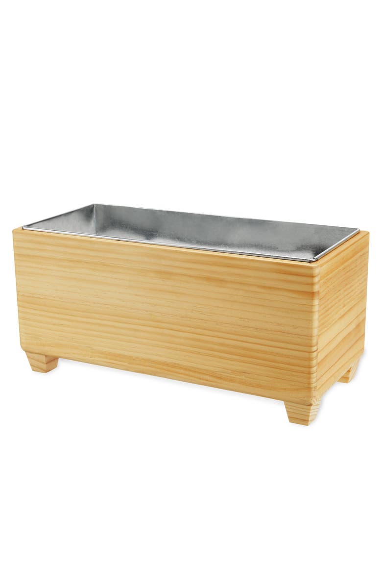 TWINE Wooden Beverage Tub, Main, color, Brown