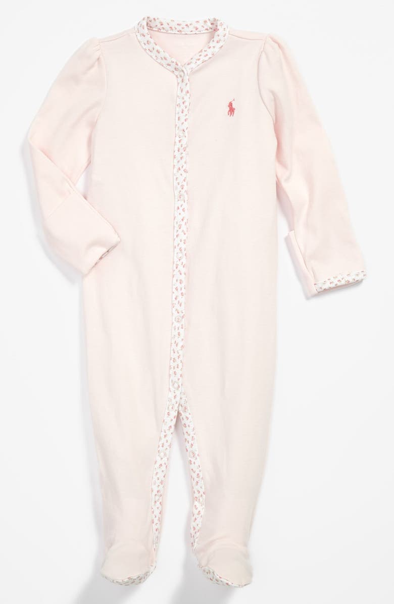 Ralph Lauren Footie, Main, color, Delicate Pink