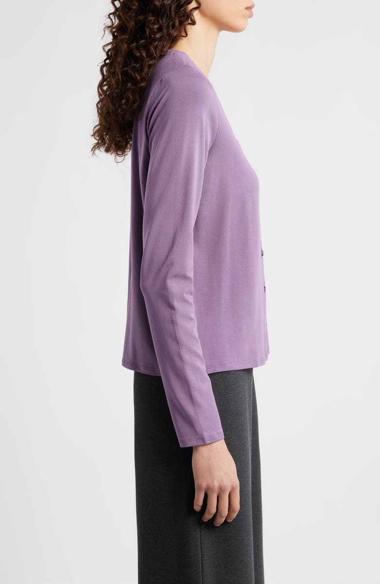 Eileen Fisher Boxy Button-Up Top, Alternate, color, Mulled Grape