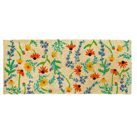 Field Flower Estate Coir Mat Multi Coir Everyday,Summer